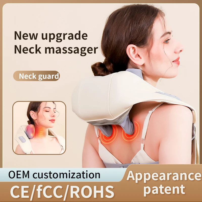 

Neck And Shoulder Massager Wireless Shoulder And Back Kneading Massage Shawl Trapezius Neck Cervical masajeador