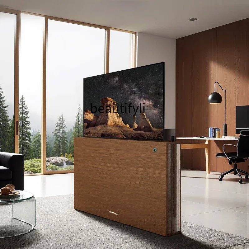

xzzInvisible Smart TV Stand, Electric, Turn on 55-inch 65-inch Modern Simple Wind
