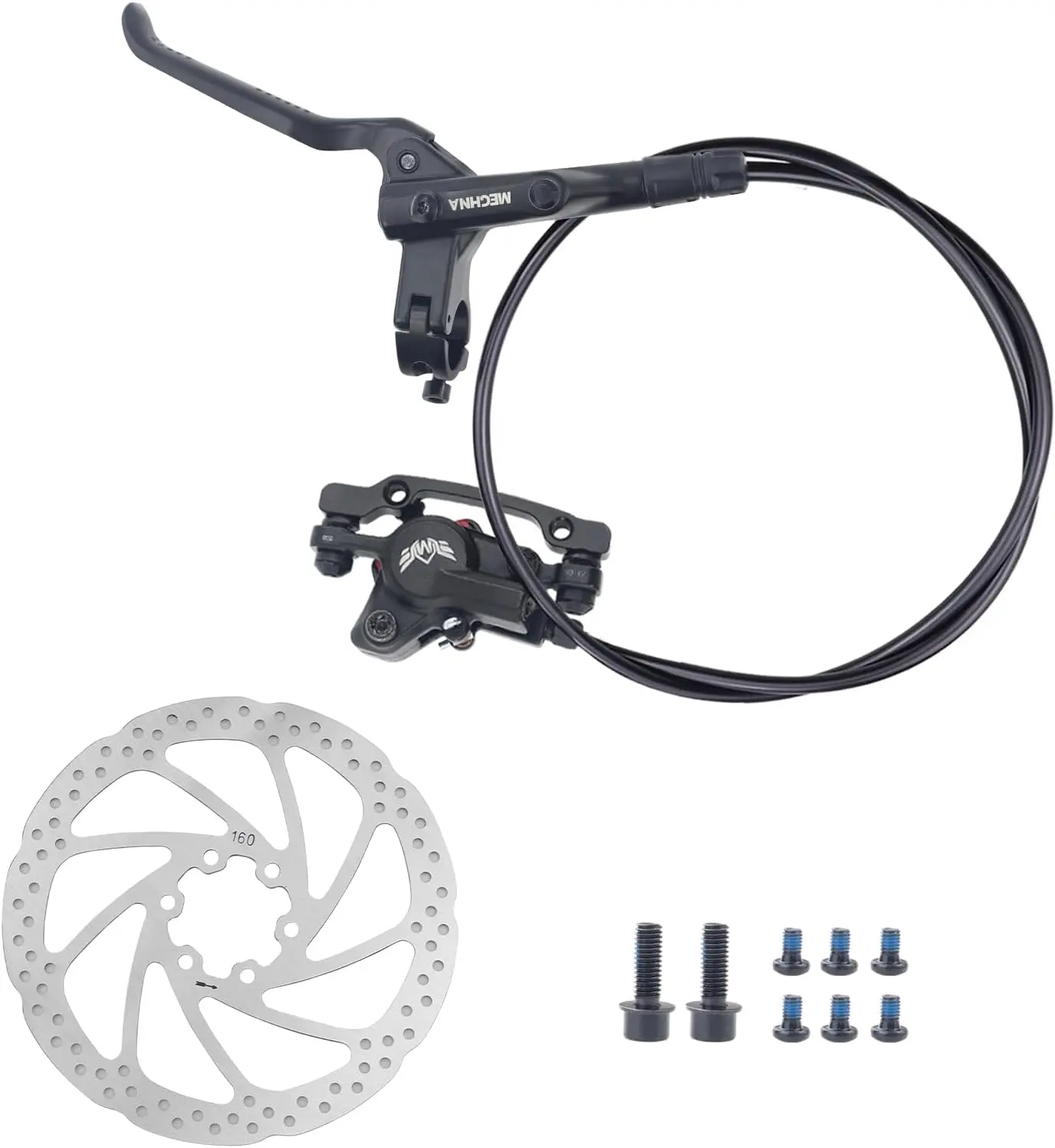 

Комплект гидравлических дисковых тормозов, роторы 160 мм, алюминиевый сплав, передняя часть 800 мм, задняя часть 1550 мм, для горного велосипеда MTB