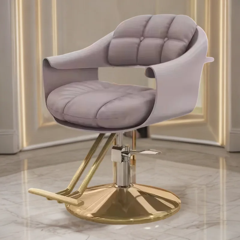 Shaving Chairs Hair Salon Equipment Furniture Hairdressing Aesthetic Chair Backrest Wheel Chaise Coiffure Height Adjustment