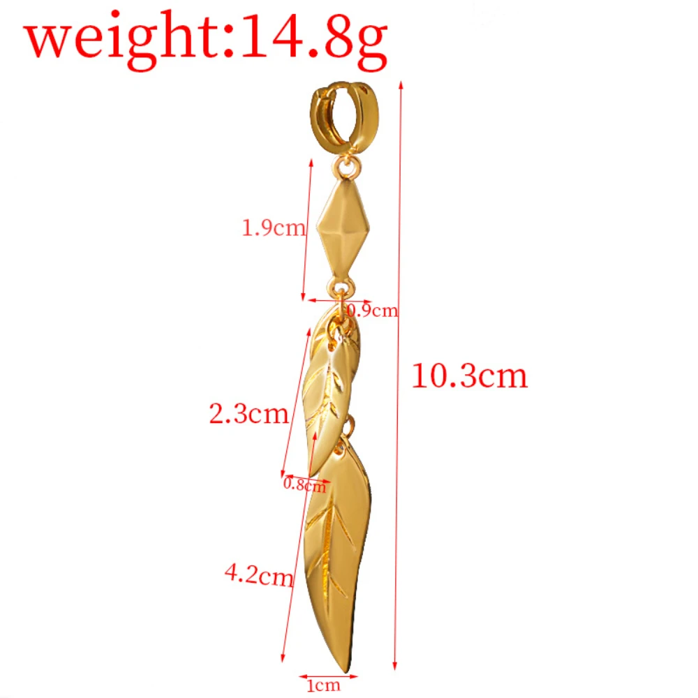 Genshin Impact Tighnari Earrings Anime Game Cosplay Leaves Dangle Hoop Earring Eardrop Jewelry Accessories Gifts Halloween
