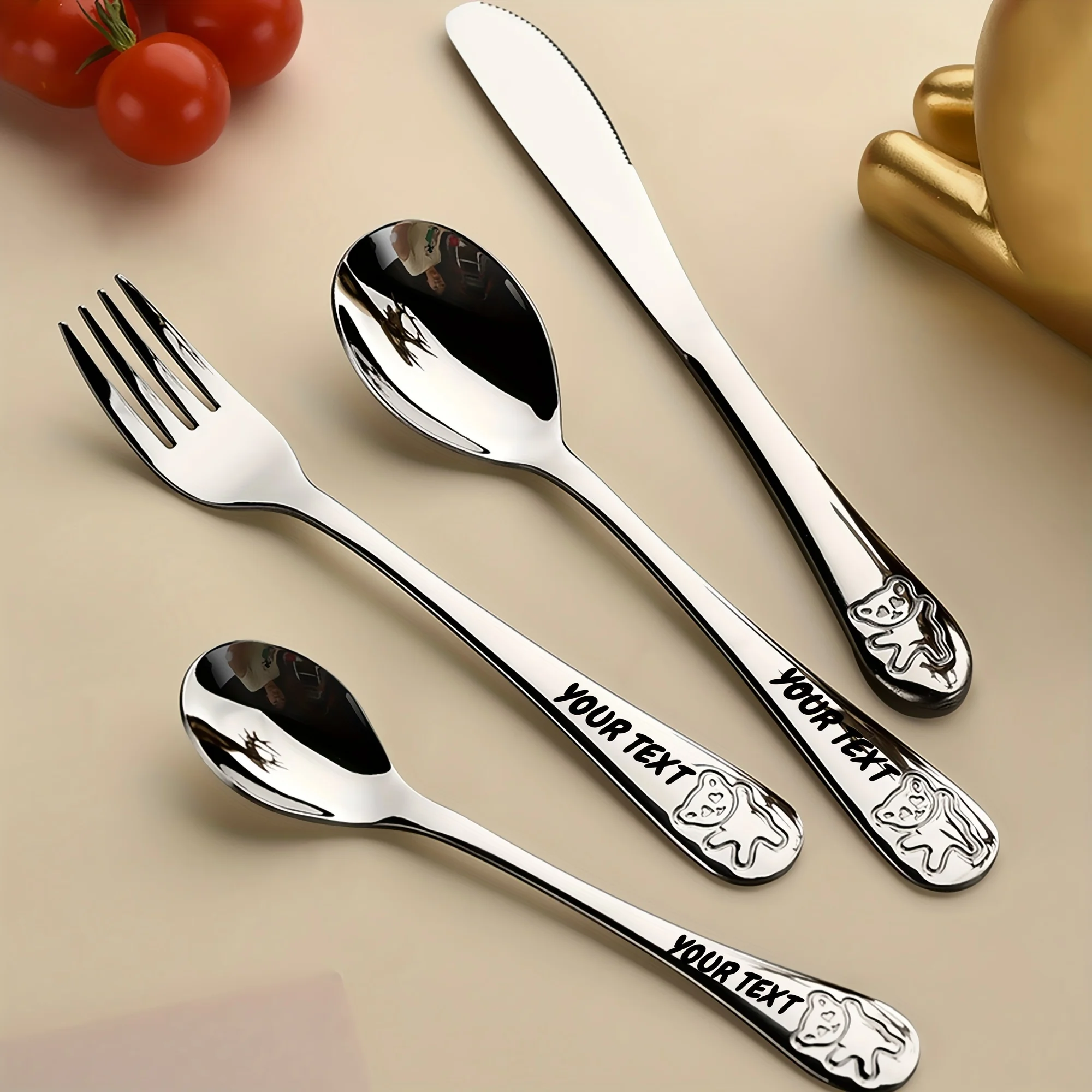 Custom Bear Flatware Set 3