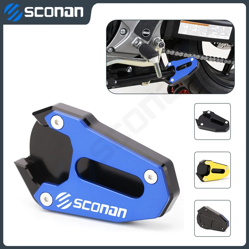 Para SUZUKI SV650 SV650X SFV 650 SFV650 Gladius accesorios para motocicletas soporte de pie placa de soporte almohadilla de extensión lateral