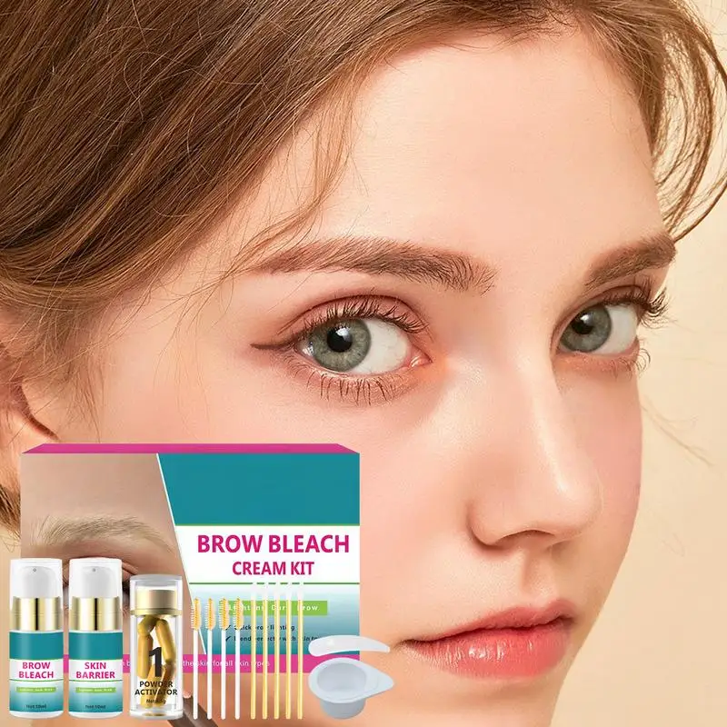 10ml Brow Bleaching Kit Naturally Lighten Eyebrow Color Efffective Seamless Integration With Harmless Formula For woman Makeup