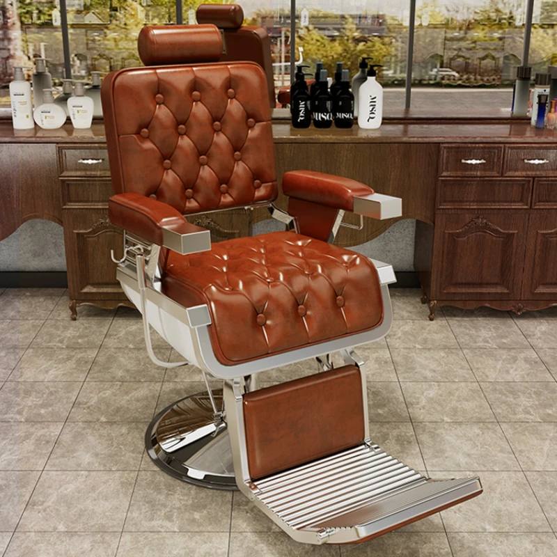 

Facial Hairdressing Barber Chairs Recliner Adjust Barbershop Barber Chairs Hair Salon Chaise Coiffeuse Beauty Furniture QF50BC