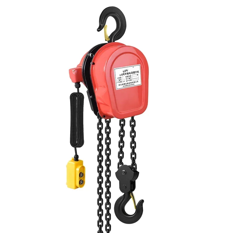 Efficient And Labor-Saving Portable Manual Lifting Electric Chain Hoist 380v/1 Ton Electric Reverse Chain Hoist Household Hoist