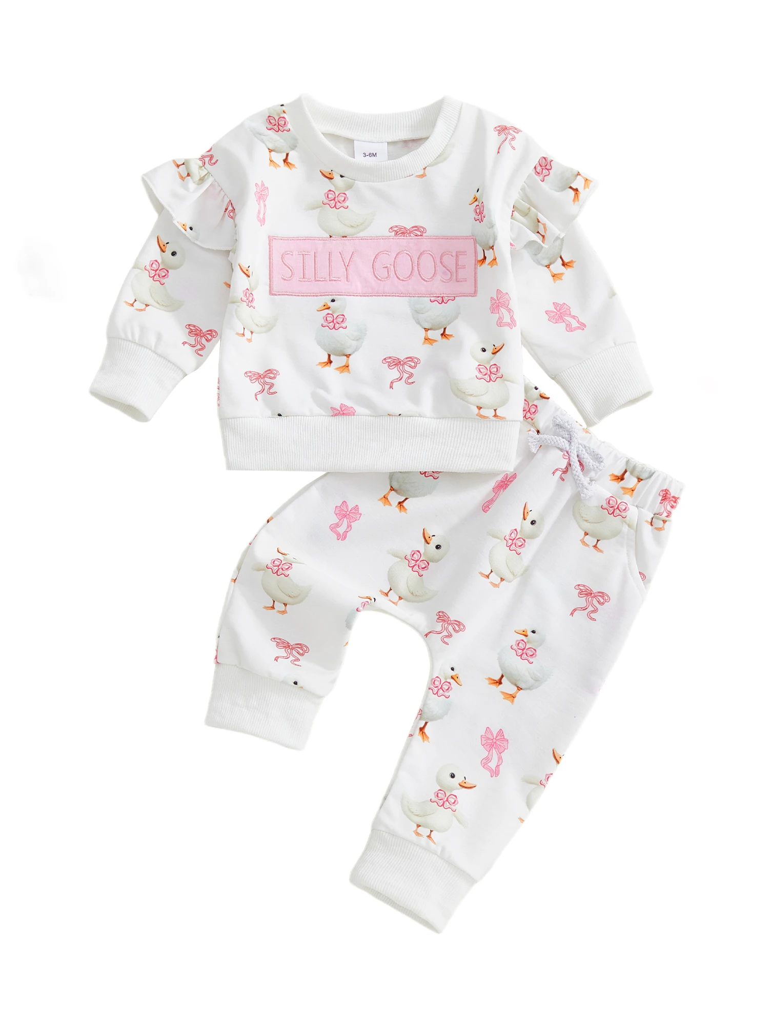 

Милая зимняя одежда для маленьких девочек, толстовка с капюшоном и штаны на флисовой подкладке с принтом оленей, комплект одежды из 2 предметов