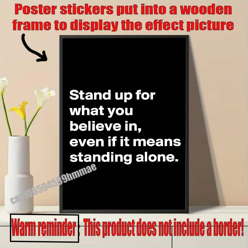 

For Poster Sticker Paper Home Decoration 10x15cm Self-adhesive Souvenirs Stay True to Yourself Even When Alone Playbill Cover