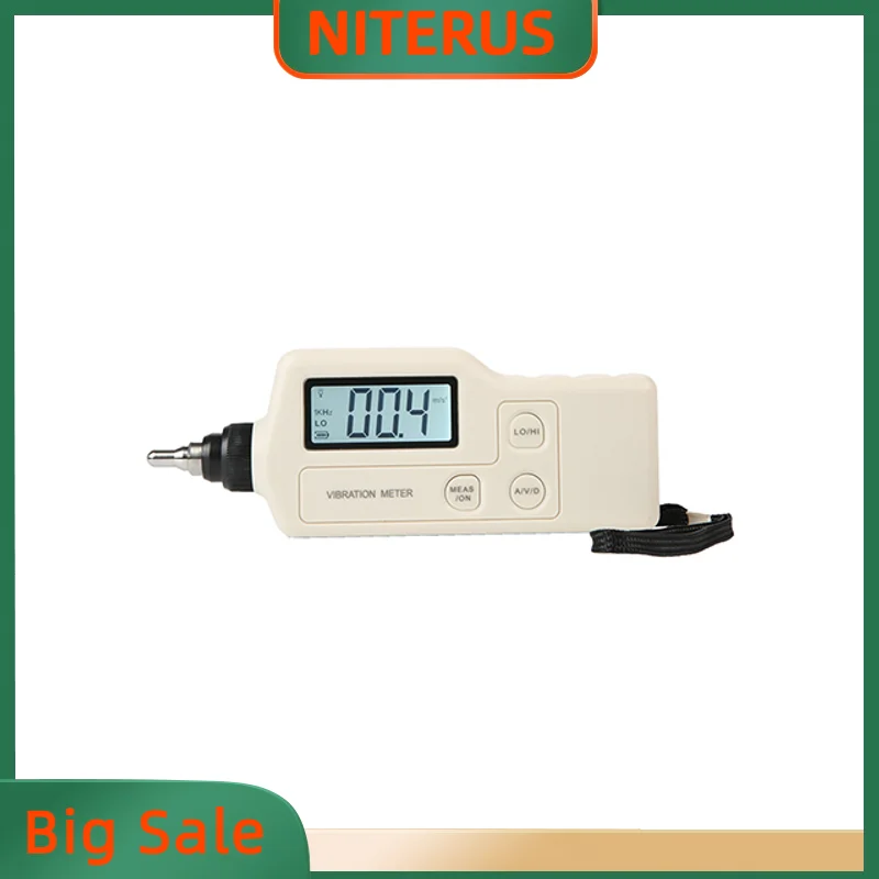 

Vibration Meter Portable Handheld 0.1~199.9m/s2 Peak Digital Sensor Tester Vibrometer Analyzer