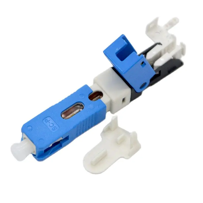 200 Stuks Nieuwe Single Mode Glasvezel Snelle Connector Ftth Ingebed Veld Gemonteerd Sc/Upc ESC250D Fiber Optic Quick connector