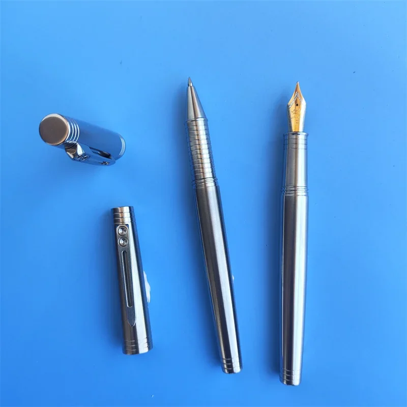 Luxury Titanium Alloy Ultra-light NO.6 Nib Assembly Fountain Pen Iridium Hand Polished Nib Ink Pen School Supplies Writing