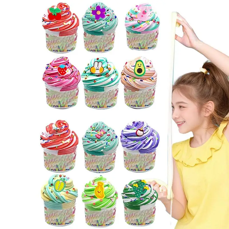 Cake Butter Slimes 12 Pack Butter Slimes Surprise Toys Learning and Educational Toys Kids Putty Toy Creative Elastic Sludge Toy