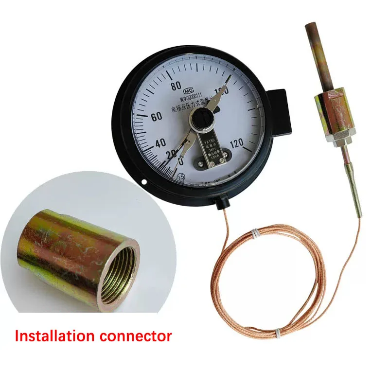 WTZ‑288 pressure thermometer supports upper lower limit alarm and remote signal transmission for oil temperature monitoring