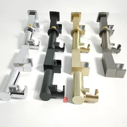 Brass Rotation Bathroom Accessories Handheld Shower Holder Bracket Stand Wall Mount Chrome/Gold/Matte Black/Gray Finished