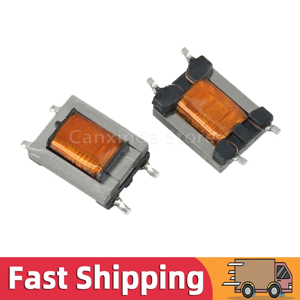 5x SMD 4 Pin ED8 Permalloy Audio Transformer 2H 200Hz-20KHz Impedance Ratio 600:600 ohm 1:1 Isolation Transformer Digital Signal