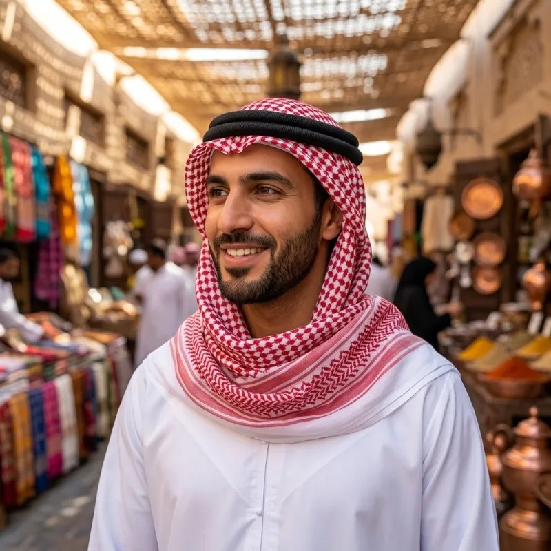 1/2Pcs Mens Arab Style Prayer Headscarf Muslim Keffiyeh Shemagh With Tassel Agal Religious Worship Travel Turbante Everyday Wrap