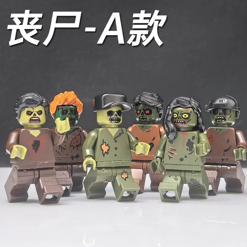 Bausteine, Figuren, humanoide Puppen, Spielzeug, Minifiguren, Kinderspielzeug, Geburtstagsgeschenke, Zeichentrickfiguren.