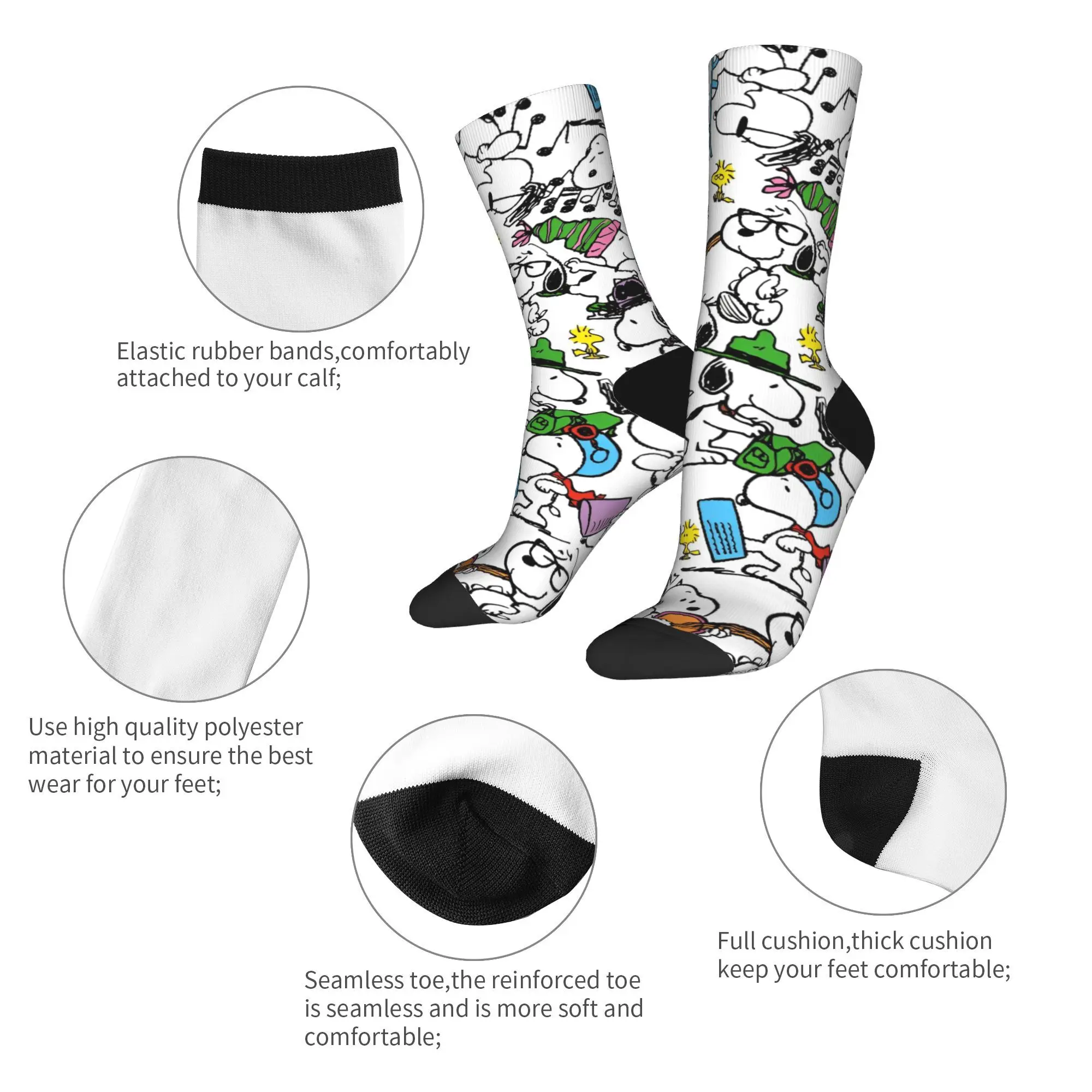 Mode Männlichen Männer Socken Casual Zusammenarbeit Snoopy Socke Polyester Hohe Qualität Frauen Socke Frühling Sommer Herbst Winter