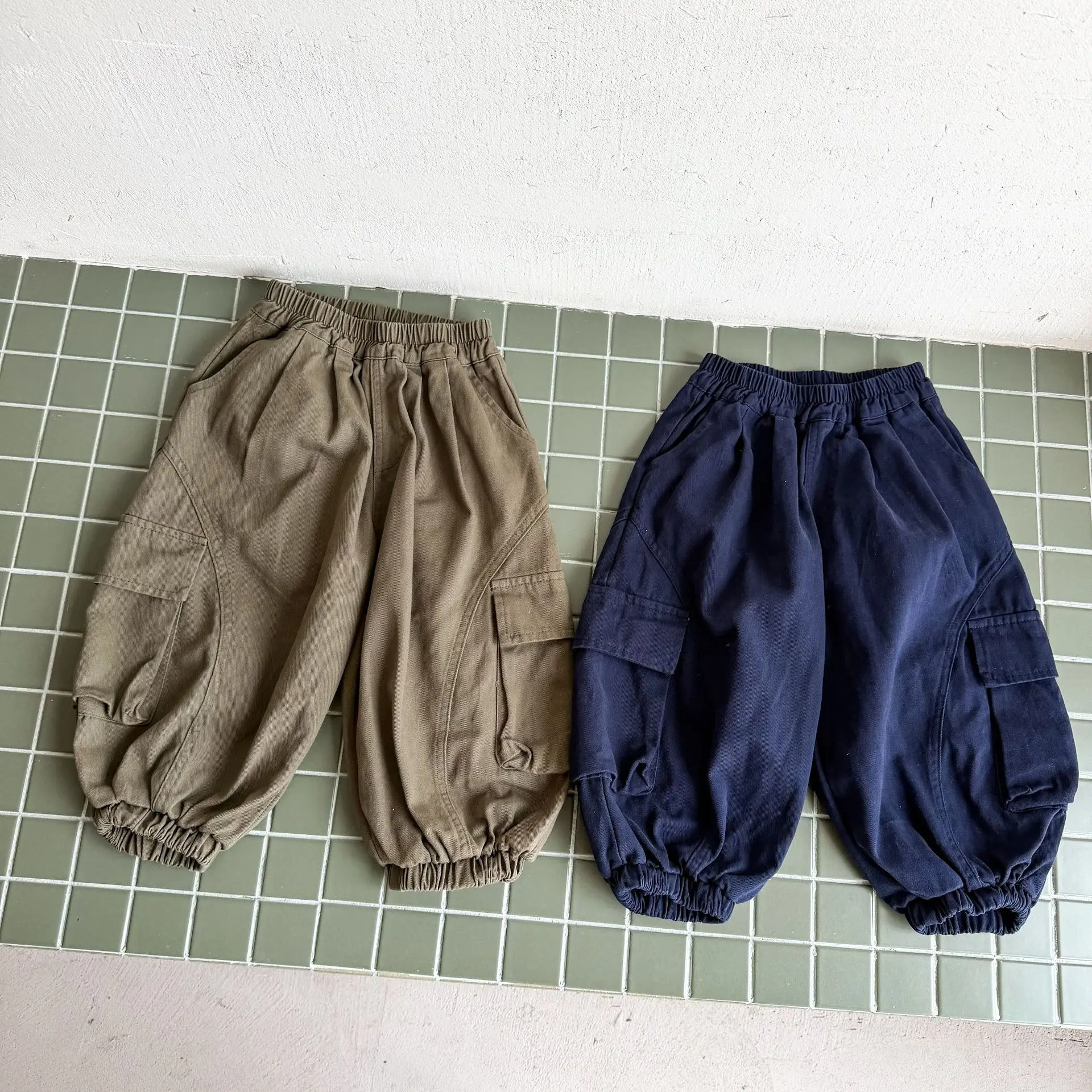 Pants 2026 Spring and Autumn New Children's Clothing Korean Style Boys and Girls Foreign Style Casual Loose Overalls Bloomers