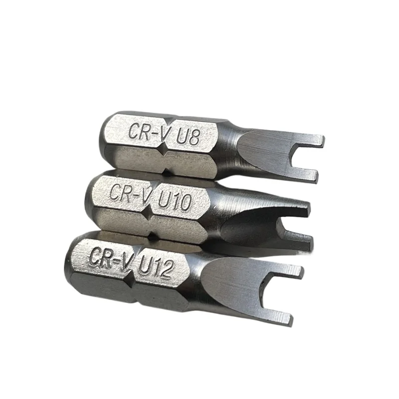 Irregular manual electric screwdriver with hard screwdriver M/X/U/C/SV type 6.35 × 25mm chrome vanadium steel CRV plating