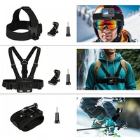 Accessories Set For GoPro Hero 13 12 11 10 9 Black Includes Chest Mount Harness Head Strap 360 Rotating Wrist Mount Kit