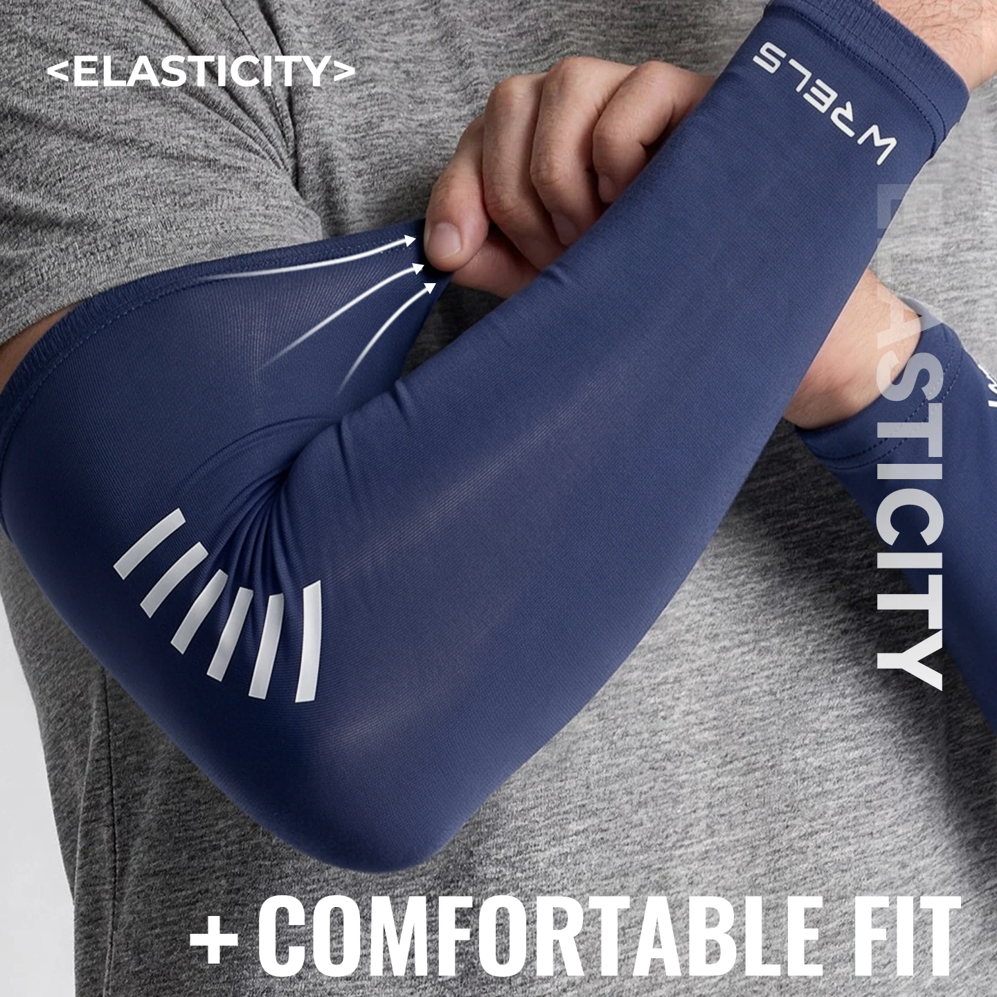 WRELS 1/2/3 Pairs Arm Sleeves Breathable Compression Arm Cover UV Sun Protection Outdoor Cycling Sports Cooling Arm Sleeves