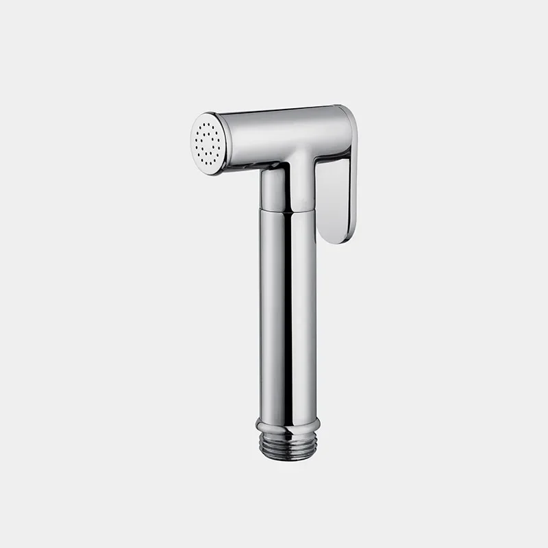 Copper toilet spray gun pressurized toilet flusher handheld spray gun nozzle household gun gray brushed gold