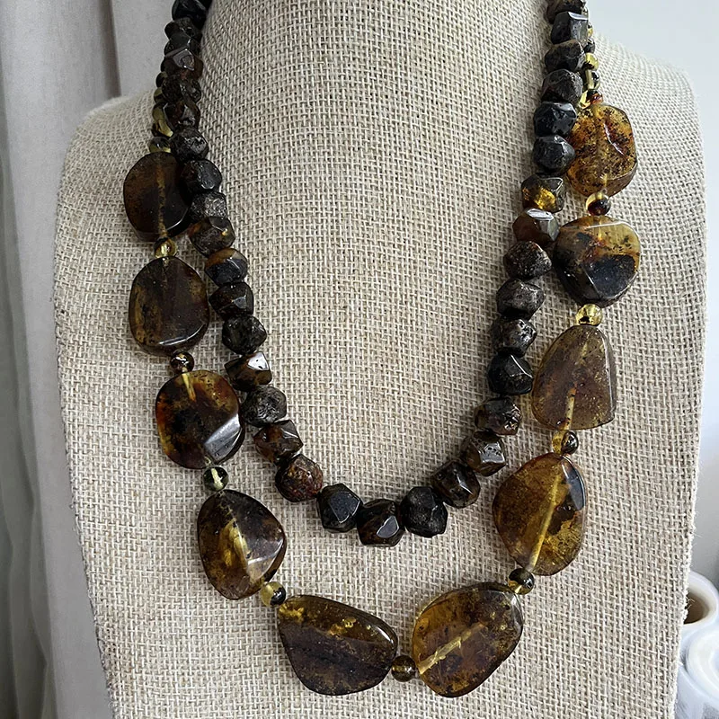 Natural Amber Necklace for Unisex 2026 New Real Original Handmade 100% Real Baltic Amber Jewelry Unique Necklaces Gift Wholesale