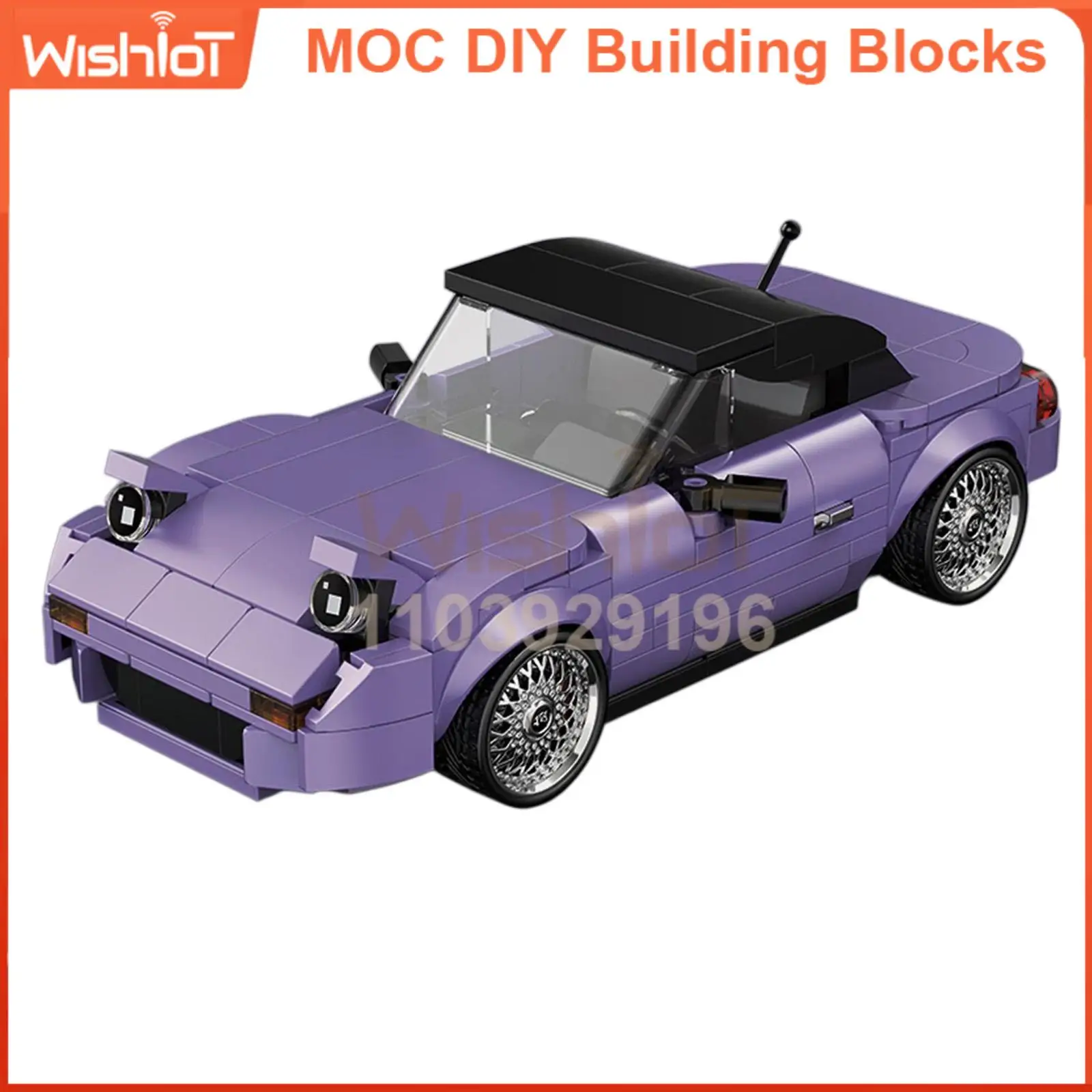 

PB8817 Speed Car Series 370 шт. DIY Сборка Модель строительного блока-Креативная развивающая игрушка для детей и взрослых Головоломка в подарок