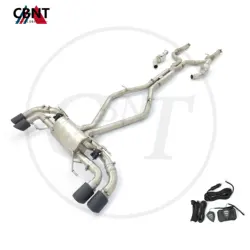 CBNT Exhaust Downpipe & Valvetronic Exhaust Catback for Alfa Romeo Giulia/Stelvio Quadrifoglio 2.9T SS304 Car Exhaust Muffler