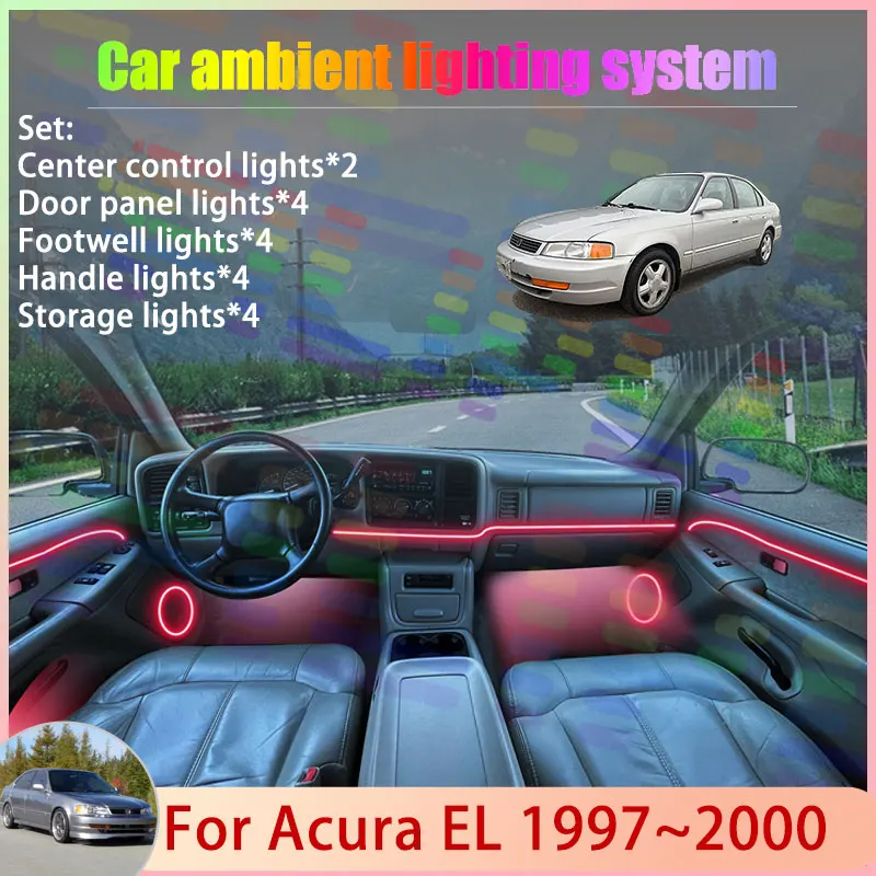 

Для Acura EL 1997~2000 MK1 1998 1999 2000 2001: Комплект атмосферной RGB-подсветки с эффектом бегущих огней (2/24 шт.)