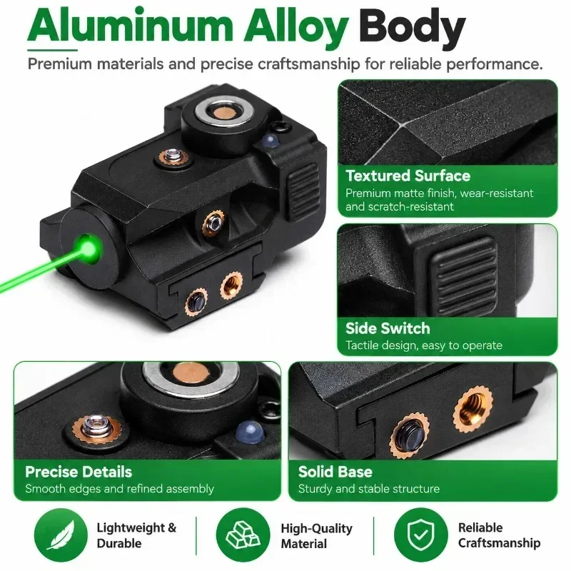 Portable Compact Magnetic Charging Locator Mini Alignment Positioning Tool with 20mm Rail Base