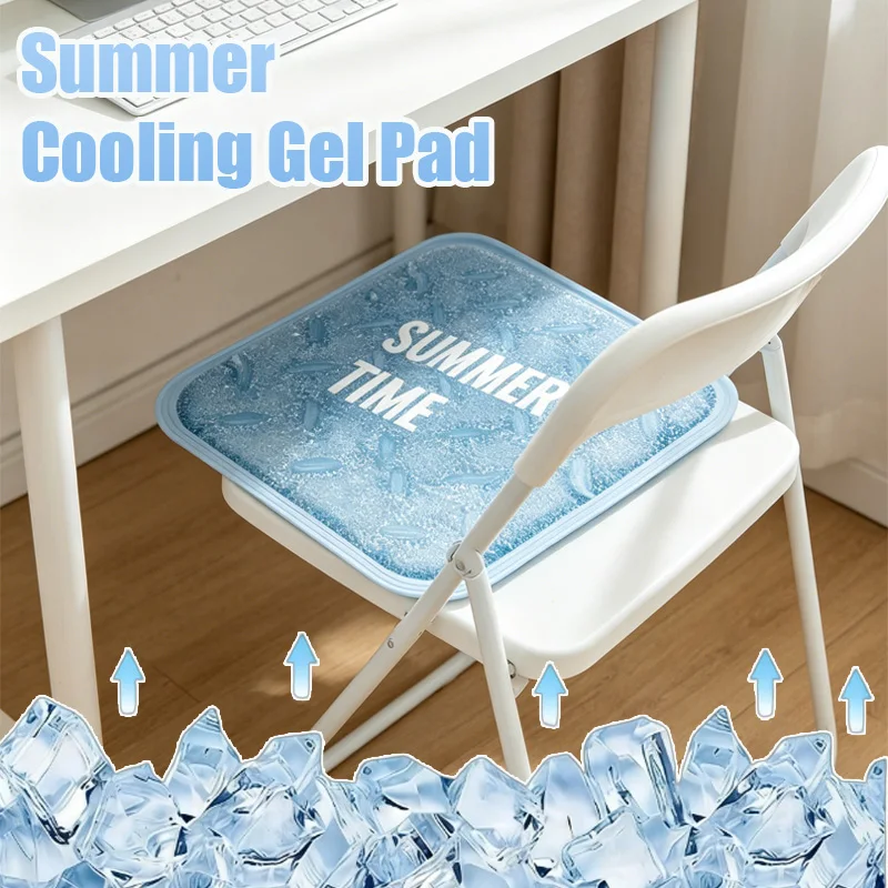 

1/2Pcs Reusable Cooling Gel Pad Multi Purpose Cold Cushion For Sleeping Camping Studying Reading Home Office Outdoor Indoor Use