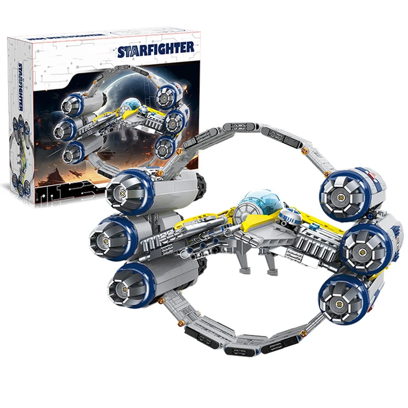 Space Wars Bausteine-Sets Sternenjäger Raumschiff-Modell MOC Bausteine Galaxie Sci-Fi Fahrzeug DIY Montage-Spielzeug Erwachsenen-Weihnachtsgeschenke