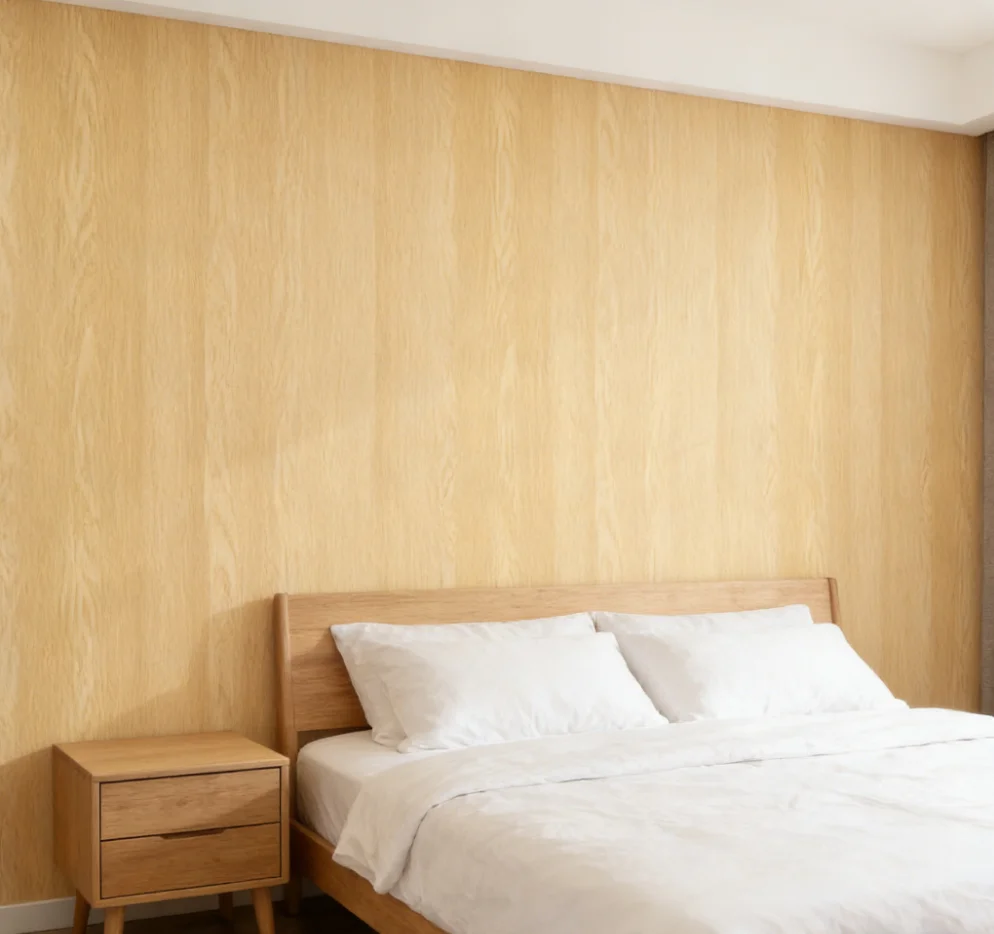 

Big Roll Wood Grain Wall Stickers 5/10m, Self-adhesive Foam Aluminum Film Peel and Stick Wallpaper for Living Room Home Renovate