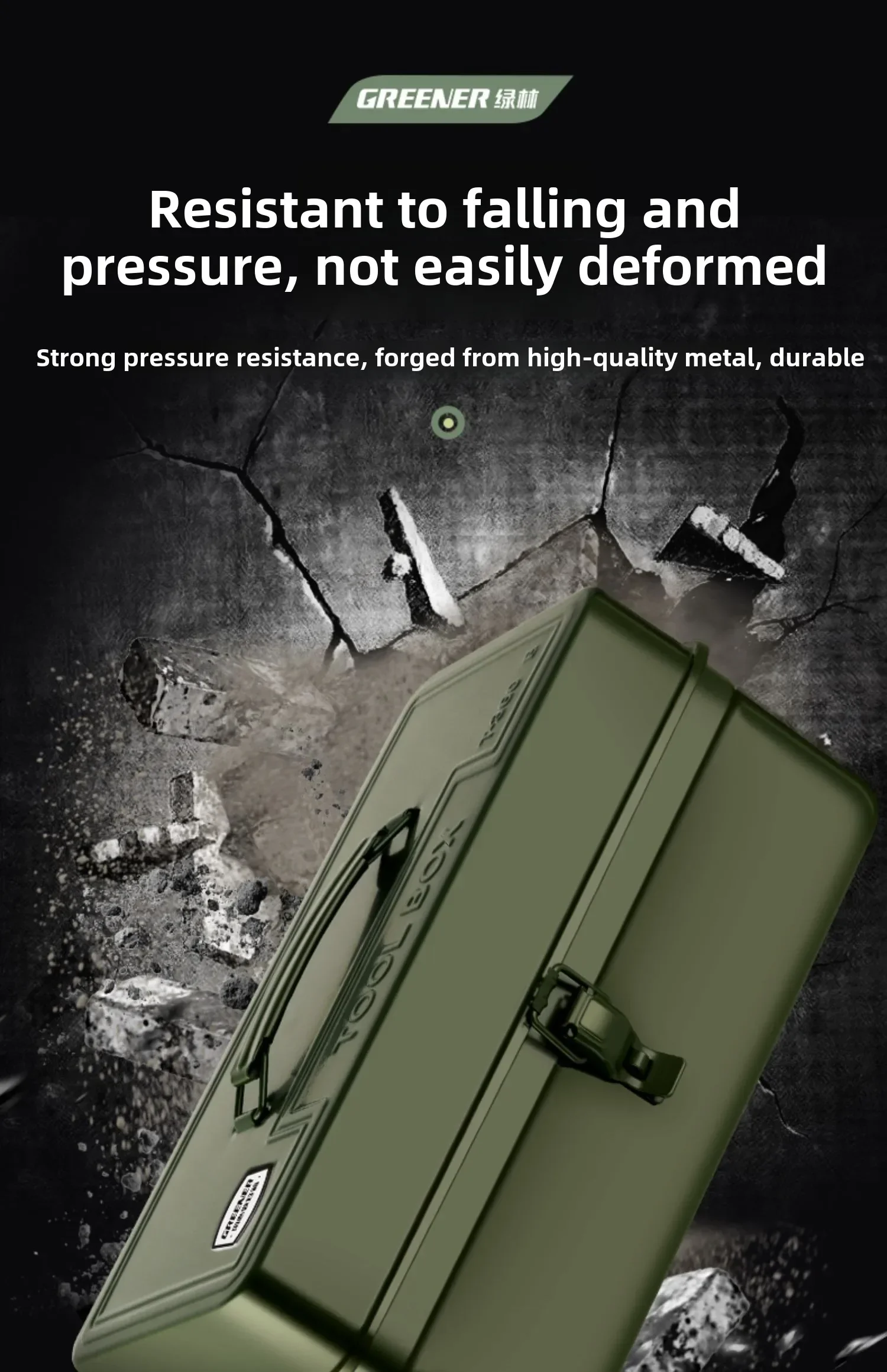 Portable Metal Tool Organizer with Large Capacity