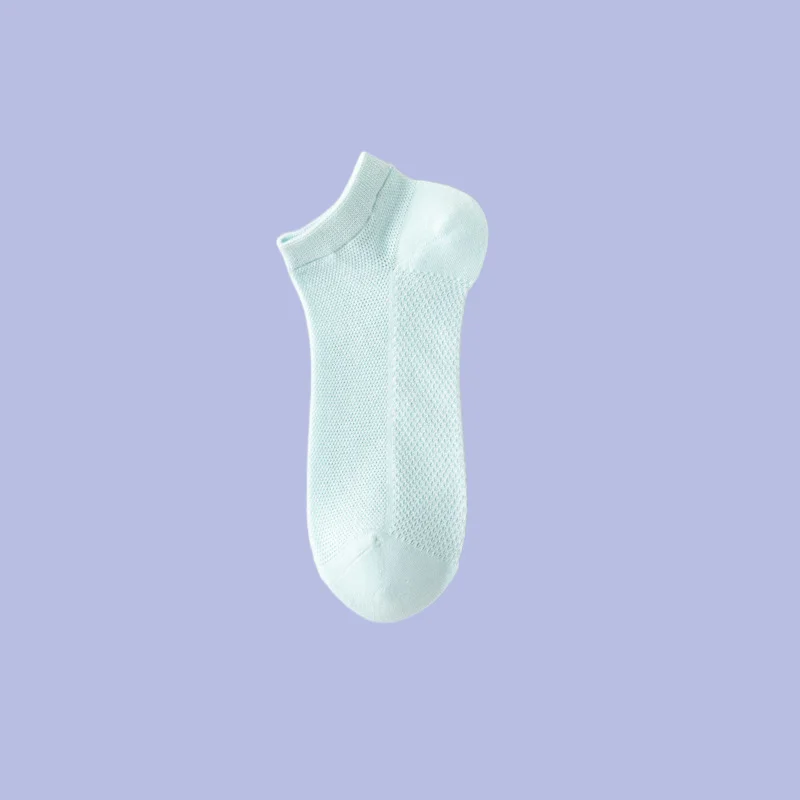 Chaussettes fines en coton pour femme, tube court, respirantes, absorbant la transpiration, bouche peu profonde, chaussettes confortables, maille, été 5/10, 2024 paires