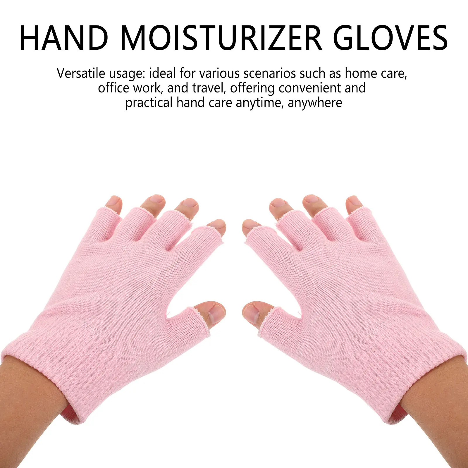 1Pair Moisturizing Hand Mask Gloves Gel Lining Reusable Hydrating Softening Spa Gloves Touchscreen Dry Hand Treatment Prevent