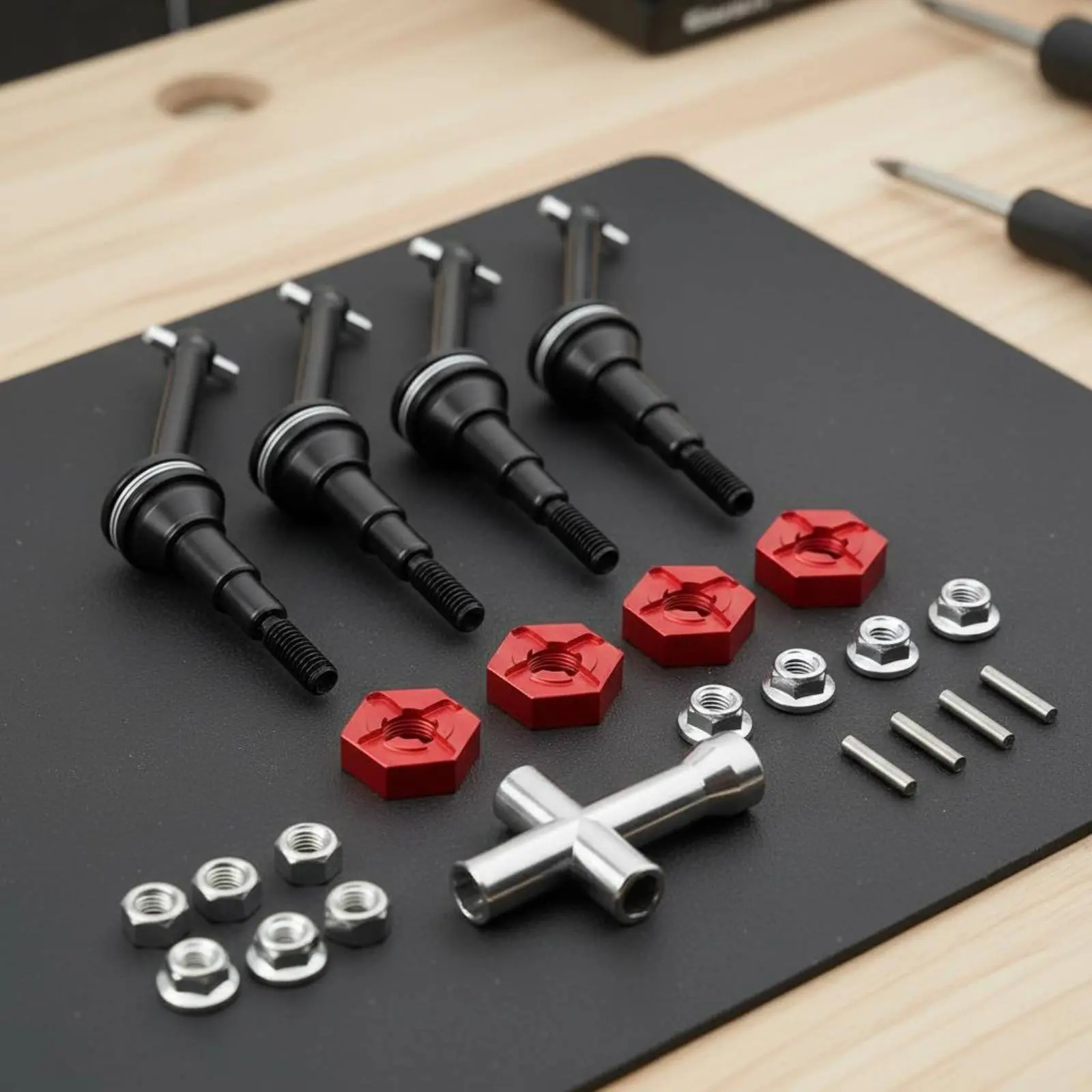 1/14 Scale Car Drive Shaft Easy Installation CVD Drive Shaft RC Car Performance Shaft Long-Lasting Universal Joint Shaft Sturdy