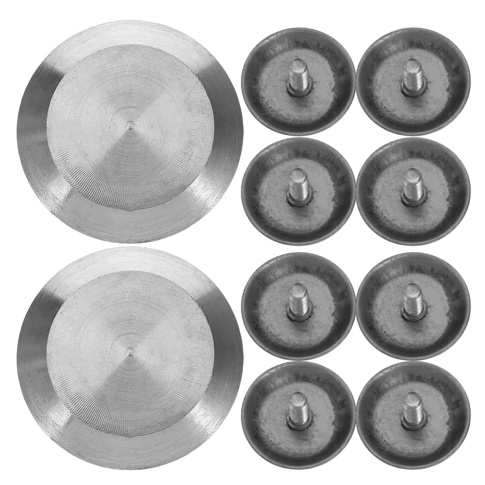 10 قطعة اللمس رصف مسمار ترصيع 3.5x3.5 سنتيمتر قوية الفولاذ المقاوم للصدأ أعمى الطريق لوحات عدم الانزلاق علامات السلامة للمدارس المستشفيات