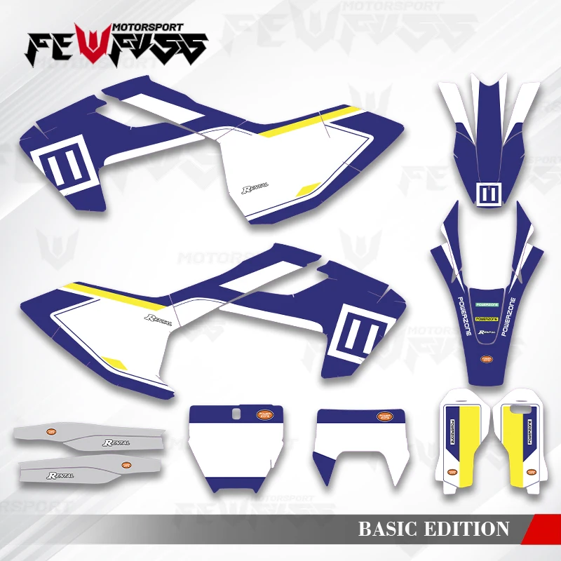 

Графические наклейки Fewfuss, наклейки на мотоцикл, фон на заказ для Husqvarna TC FC TX FX FS 2016 17-18 TE FE 2017 2018 2019 002