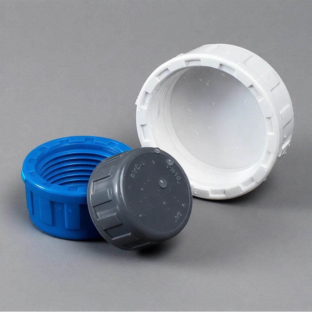 Corrosion Resistant PVC Pipe End Cap Internal Thread Connector Sealing Plug Leakproof Stopper For Plumbing Repair Work