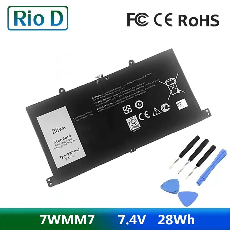 

New 7WMM7 Tablet CFC6C Laptop Battery for DELL Venue 11 Pro Keyboard Dock D1R74 7WMM7 7.4V 28WH