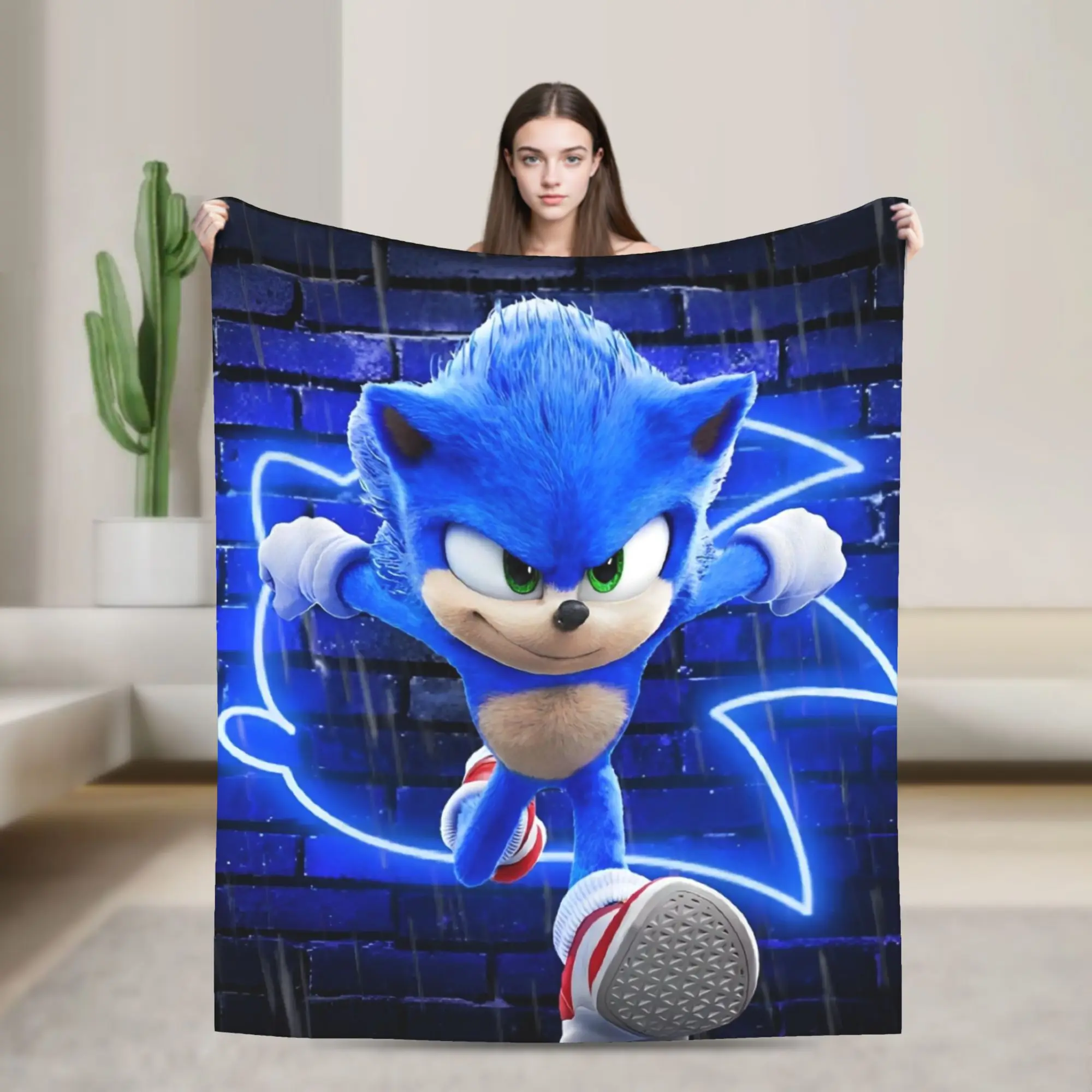 Sonices Movie Throw Blanket for Couch Video Game Fuzzy Soft Plush Blanket 50x60 Inch Multi-size Bedspread for All Seasons