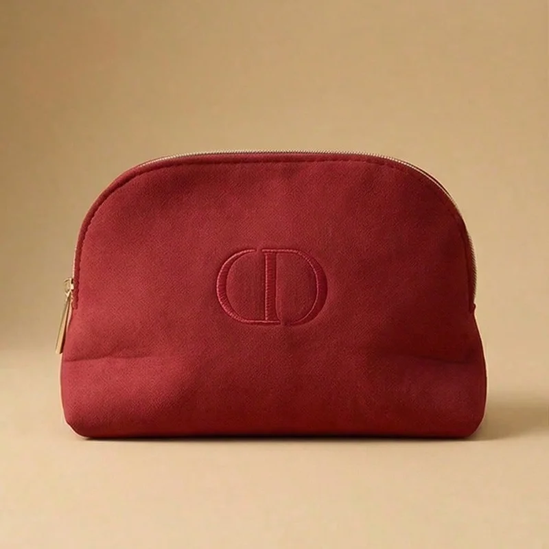 

Dior’s Bag Premium High-End Pink Zipper Makeup Organizer Bag Large Capacity Beauty Storage Pouch Wonderful Birthday Gift For Her