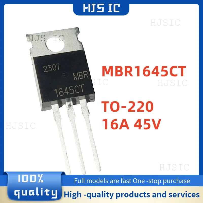 10PCS NEW 100% quality MBR1545CT MBR2045CT MBR3045CT MBR3045 MBR1045G MBR1645G MBR1660 MBR1645CT MBR1645 TO-220 Schottky diode