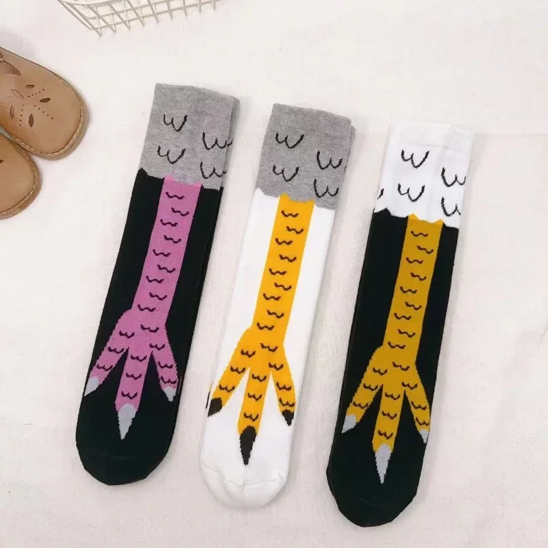 2-13years Kids Halloween Funny Socks Cute Chicken Feet Soft Elastic Non-Slip Socks For Infant Boys And Girl