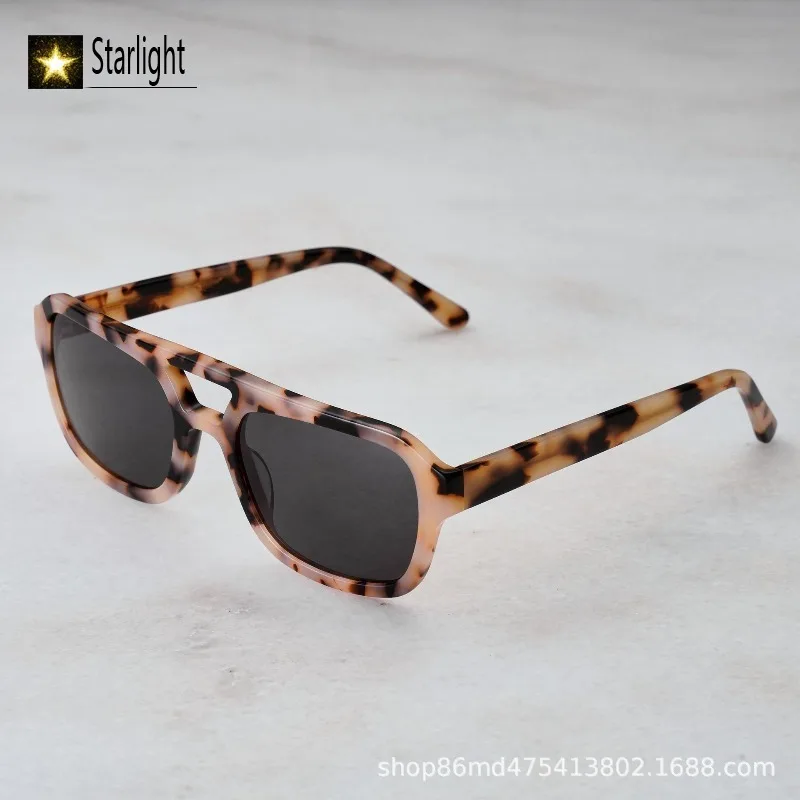 السلحفاة الاستقطاب مزدوجة شعاع النظارات الشمسية رجل خلات موضة كبار الصيد النظارات النساء ريترو مربع UV400 القيادة 145 مللي متر