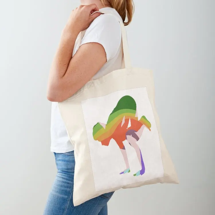 

Yoga Bakasana Pose Tote Bag canvas tote bag Women's shopper bag tote bags men Women's handbag