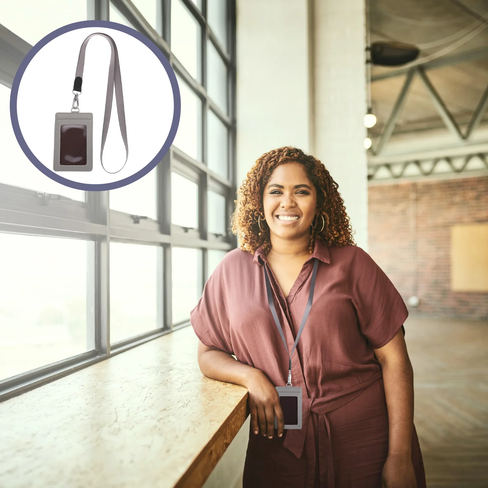 

Id Cards Holder Pu Portable Work Badge Cover For Staff Students Nurses Multifunction Sealed Cards Storage With